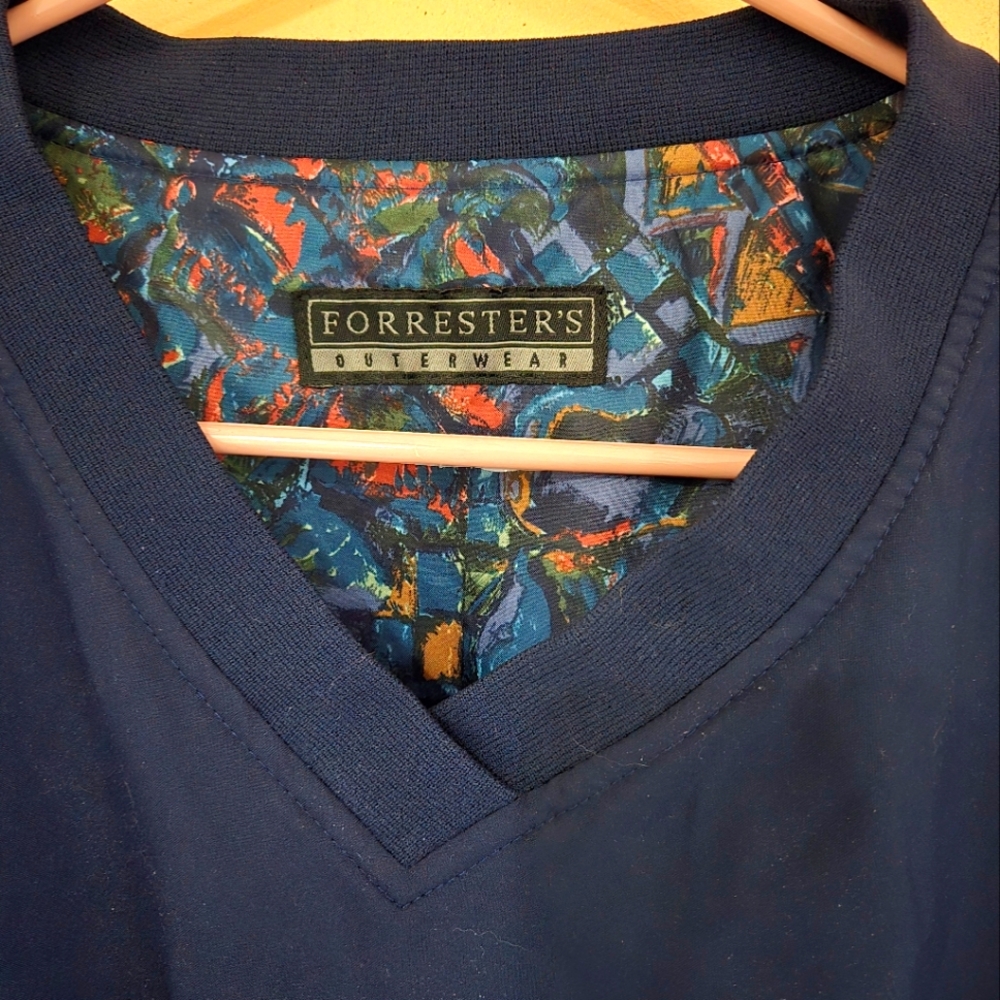 Forrester's Navy V-Neck Outerwear